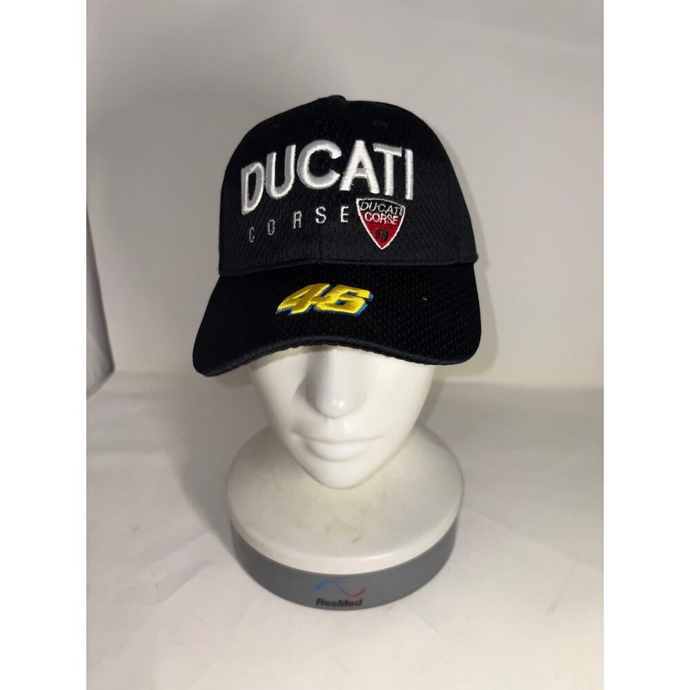 Black Ducati snap back cap